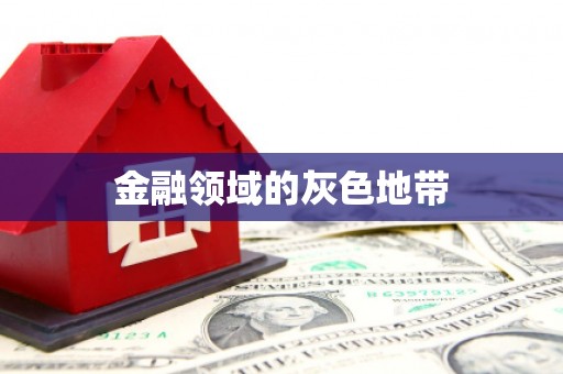 邵武金融领域的灰色地带