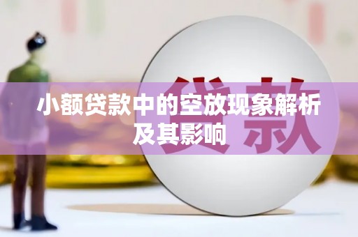 宽城小额贷款中的空放现象解析及其影响