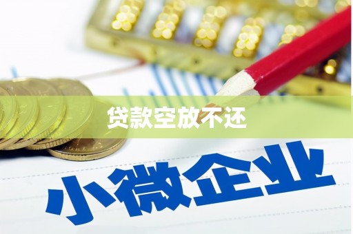 大肚贷款空放不还